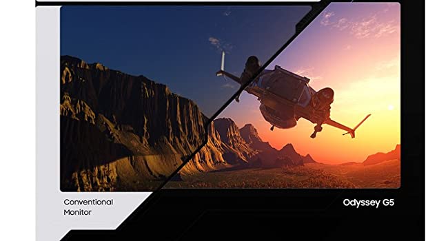 SAMSUNG 27\" Odyssey G5 2K HDR 144hz 1000R Curved Gaming Monitor