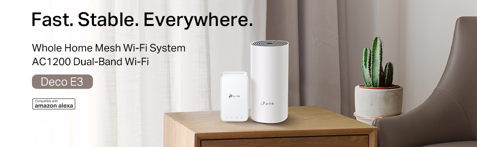 TP-LINK Deco E3 AC1200 Whole Mesh Wi-Fi (2-Pack)