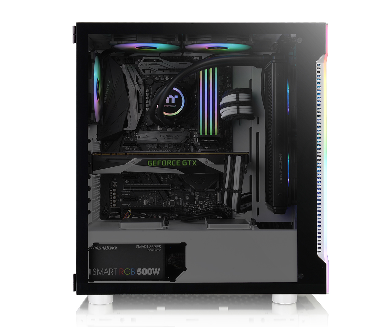 Thermaltake H200 SNOW Tempered Glass RGB Lighting Bar Case