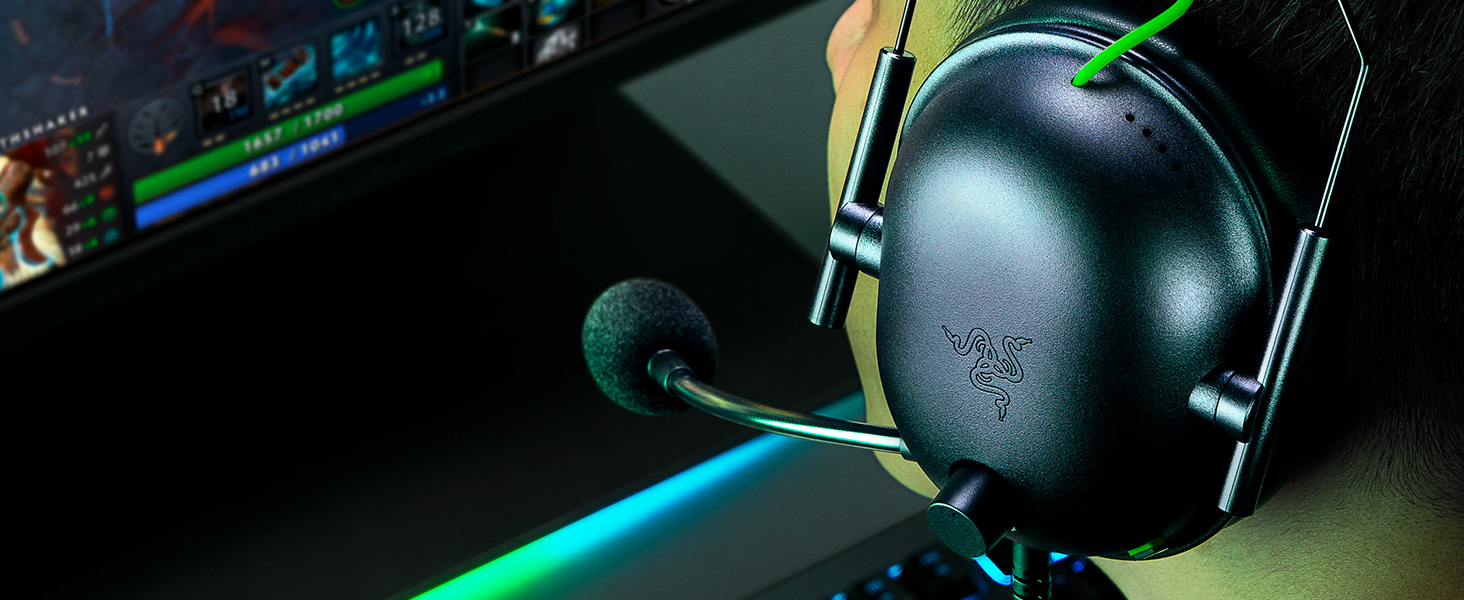 Razer BlackShark V2 X 7.1 Surround Sound 3.5mm Audio Jack - Black