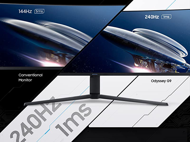 SAMSUNG 49\" Odyssey G9 QHD 240hz 1000R Curved Gaming Monitor