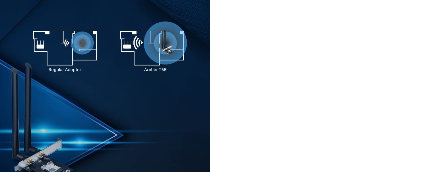 TP-Link Archer T5E AC1200 Dual Band Wireless PCIe & Bluetooth 4.2