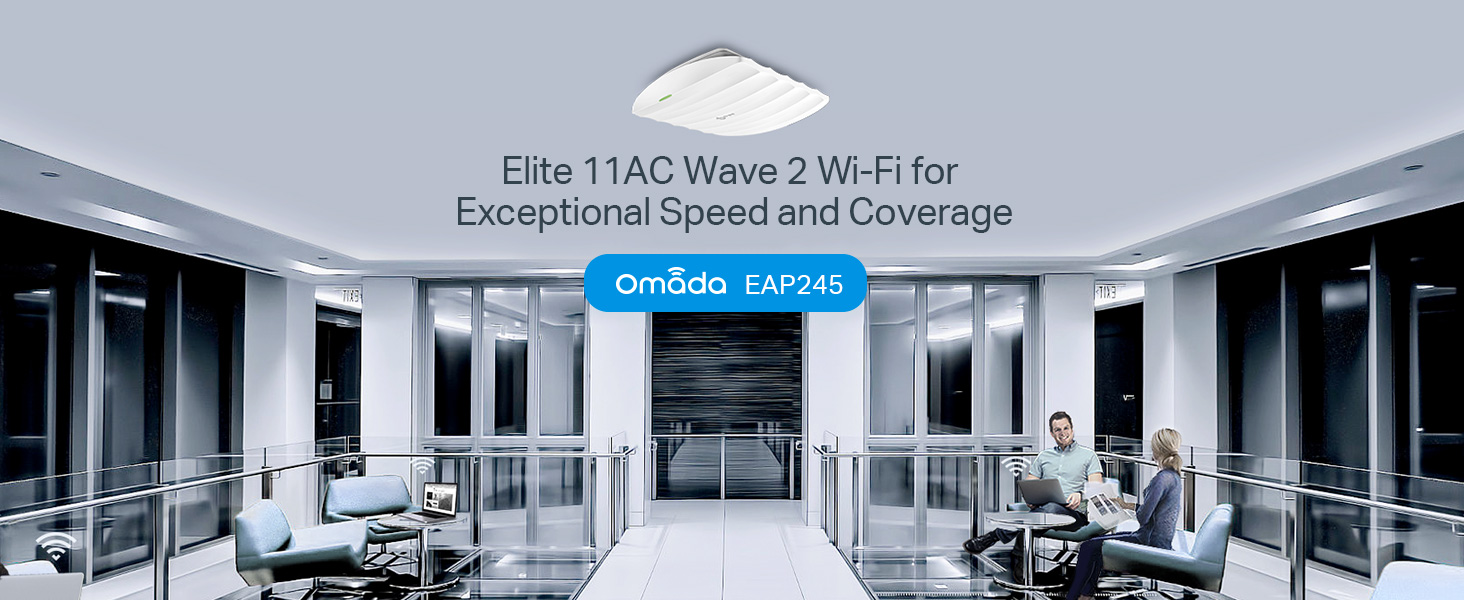 TP-Link Omada EAP245 AC1750 Wireless Access Point Gigabit Poe Powered