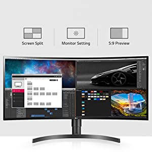 LG 34WL85C 34\" UltraWide Curved HDR10 4K IPS Multi-tasking