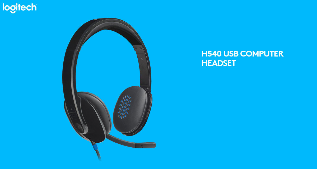 Logitech H540 USB Connector Supra-Aural Headset