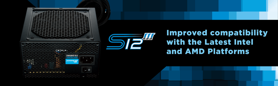 Seasonic S12III 650W 80+ Bronze Smart & Silent Fan