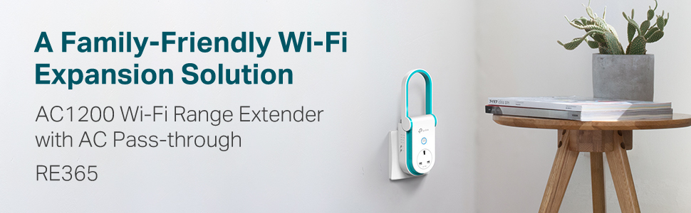 TP-Link RE365 AC1200 Mbps Wi-Fi Range Extender w/ AC Passthrough