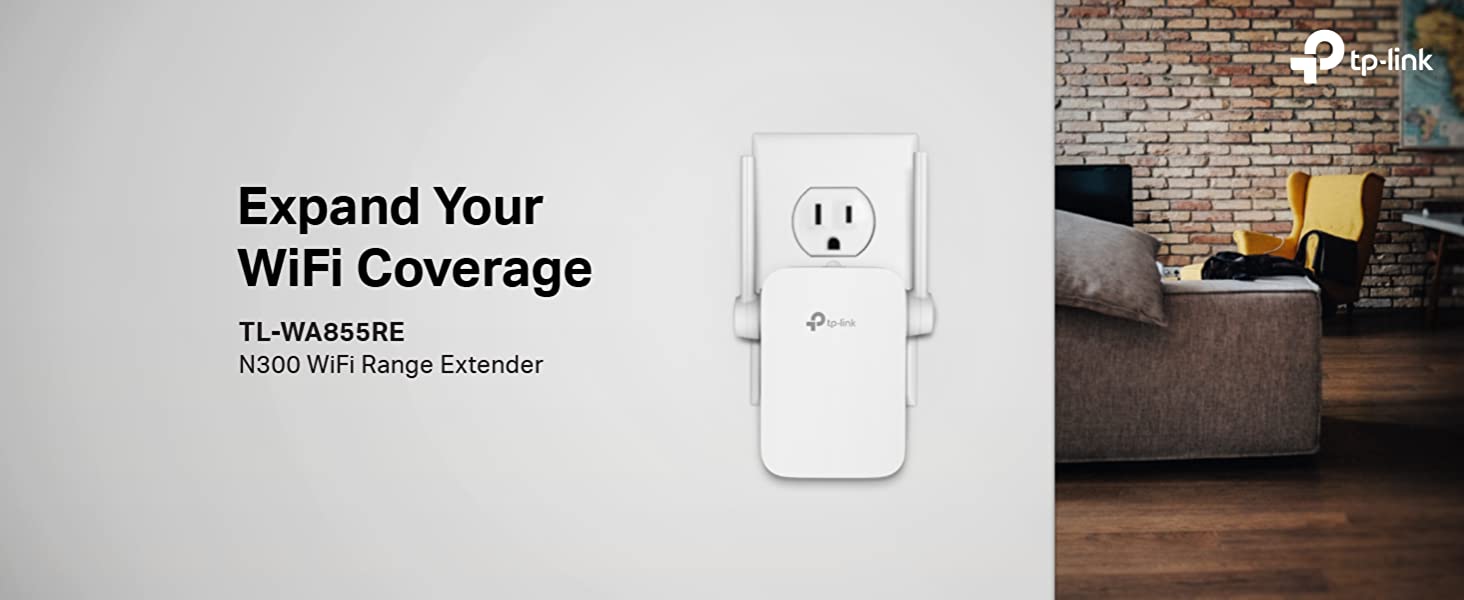 TP-Link TL-WA855RE 300Mbps  WiFi Range Extender