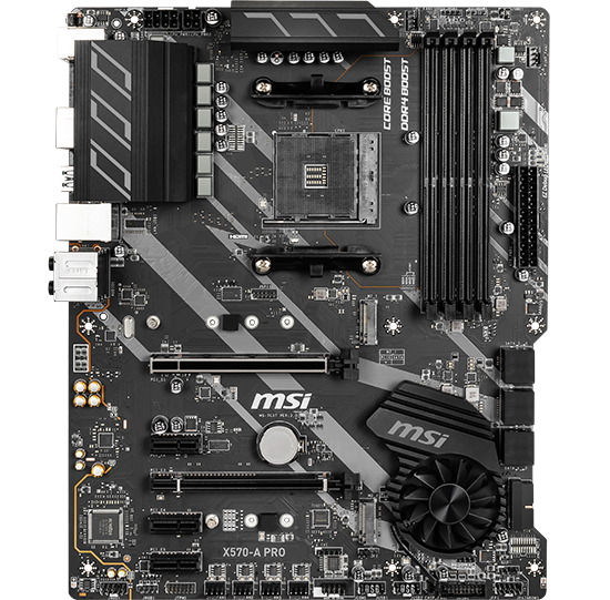 MSI AMD Ryzen X570 A PRO AM4 PCIe 4.0 ATX Motherboard