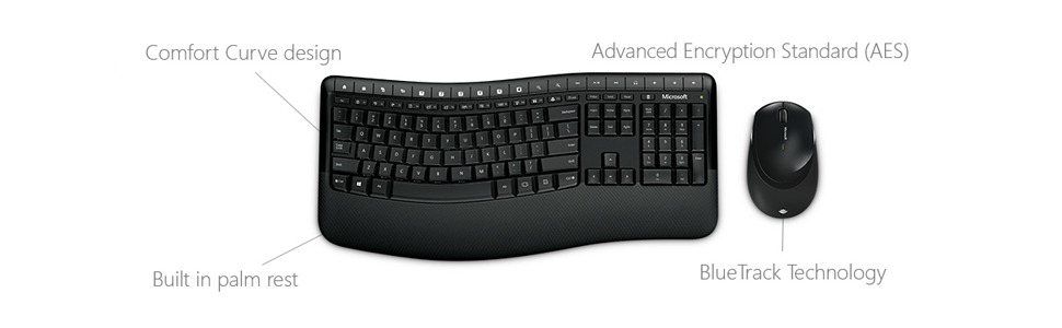 Microsoft Wireless Comfort Desktop 5050 Keyboard + Mouse