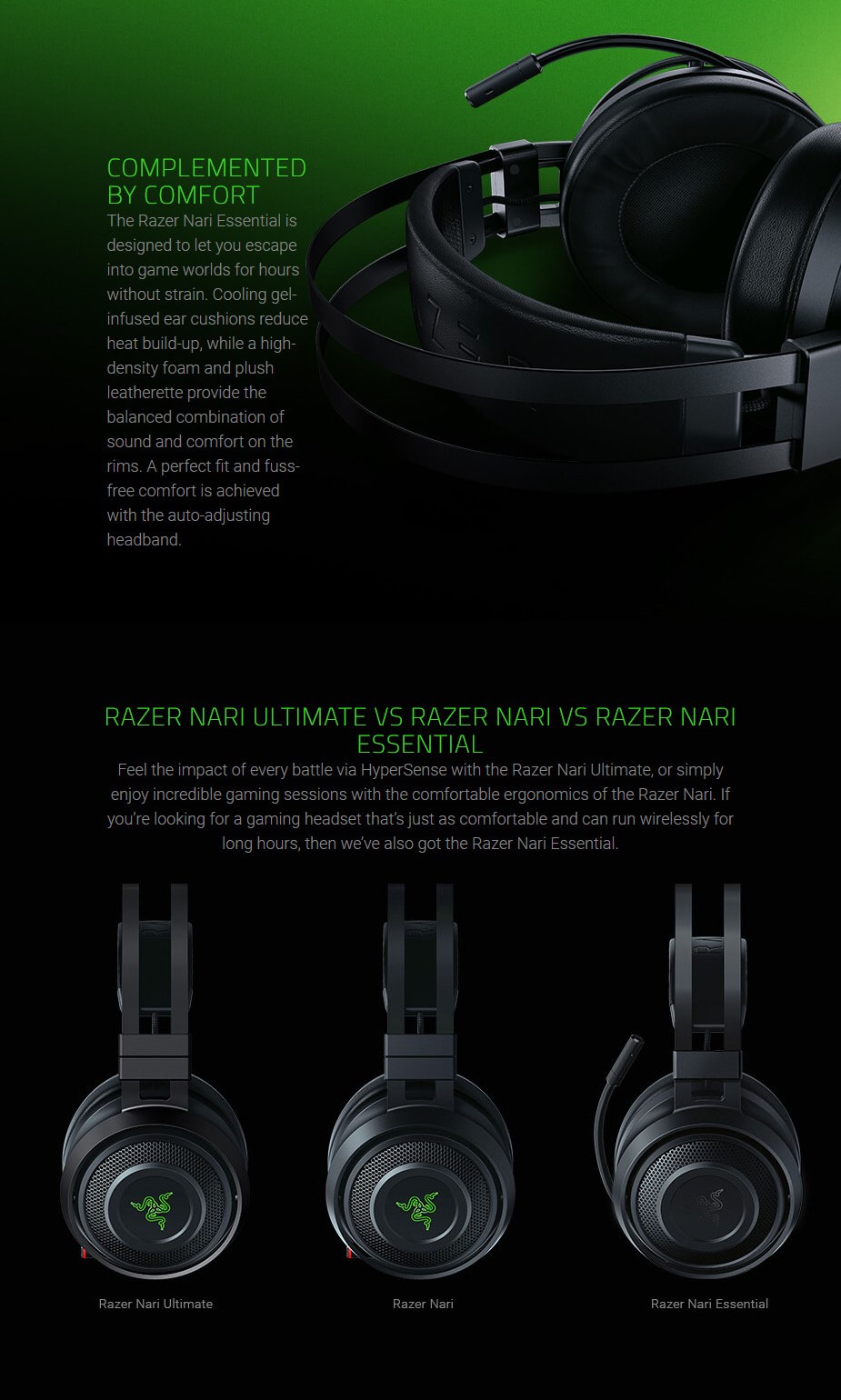 Razer Nari Essential Wireless Gaming Headset