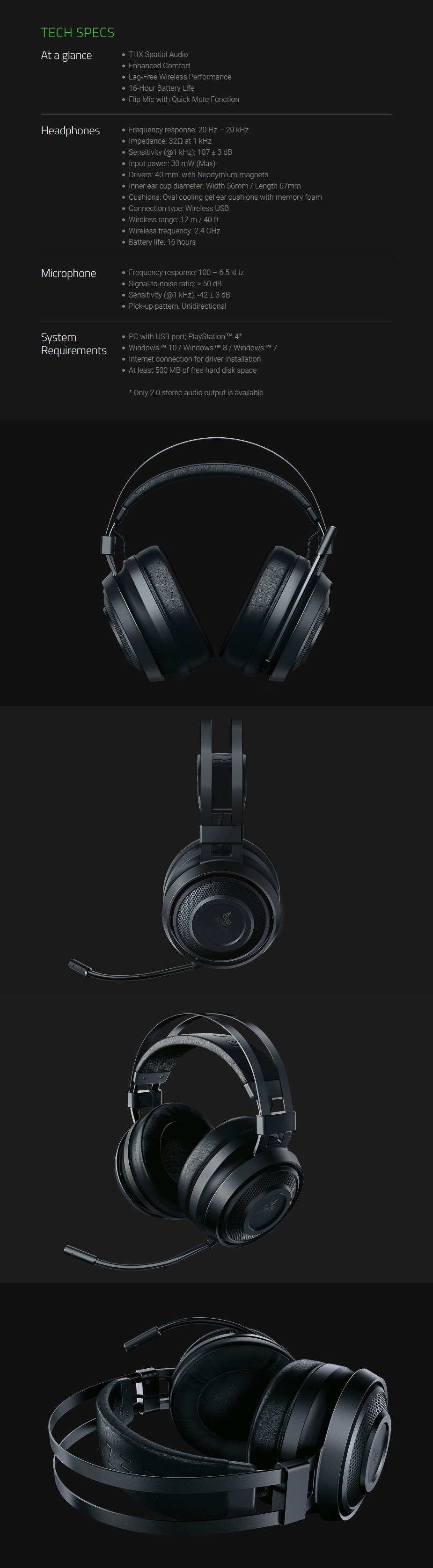 Razer Nari Essential Wireless Gaming Headset