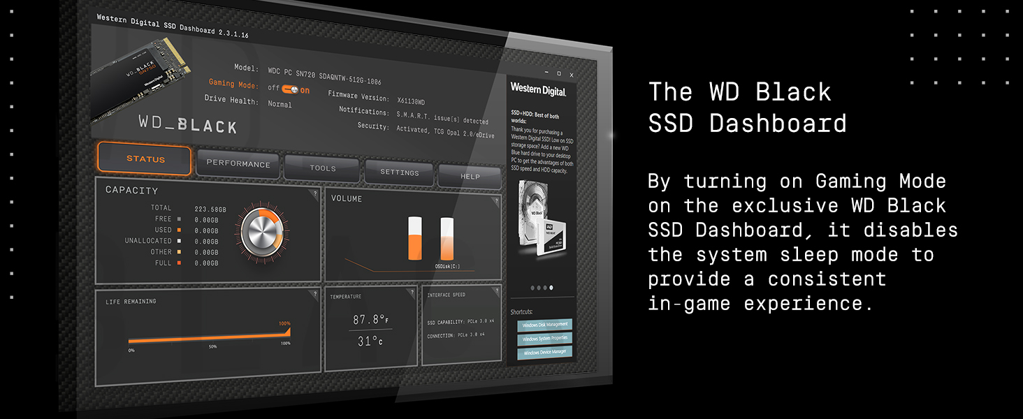 WD BLACK SN750 500GB M.2 NVMe Gaming SSD