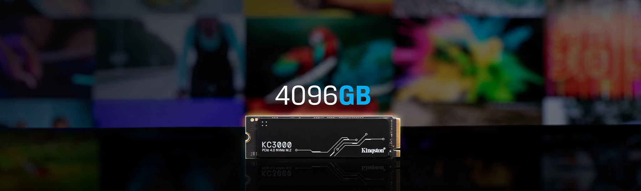 Kingston KC3000 500GB PCIe 4.0 NVMe M.2 SSD up to 7,000MB/s