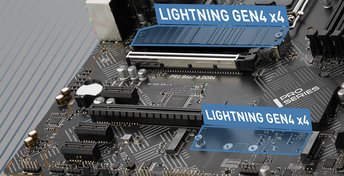 MSI PRO B660-A DDR4 12th Gen Intel Core PCIe 4 2.5G LAN 2x M.2 Slots USB 3.2 Mainboard