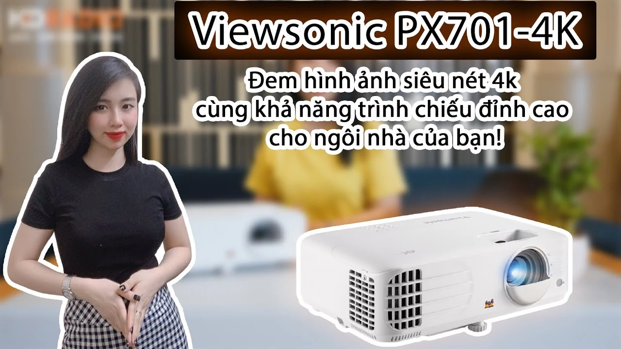 ViewSonic PX701-4K 4K UHD 3200 Lumens 240Hz 4.2ms w/ HDR Auto Keystone Dual HDMI up to 300\" Screen