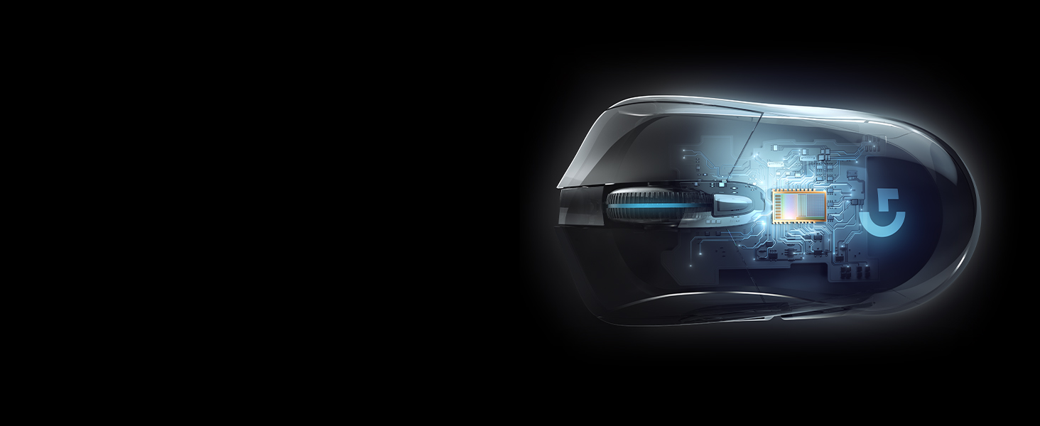 Logitech G703 Lightspeed Wireless w/ Hero 25K Sensor Lightsync RGB Lightweight 95G+10G Optional - Black