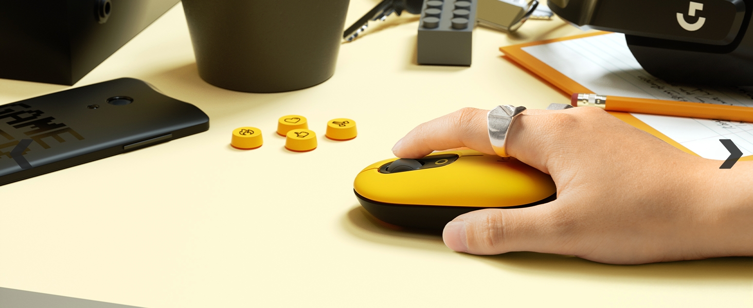 Logitech PadStudio Series Mouse Mat with Anti-Slip Rubber Base Durable Materials, Mid-Grey