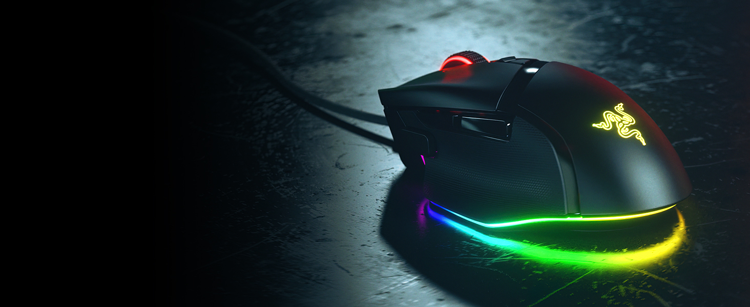 Razer Basilisk V3 Customizable Fastest Switch Chroma RGB 26K DPI 11 Buttons HyperScroll Wheel