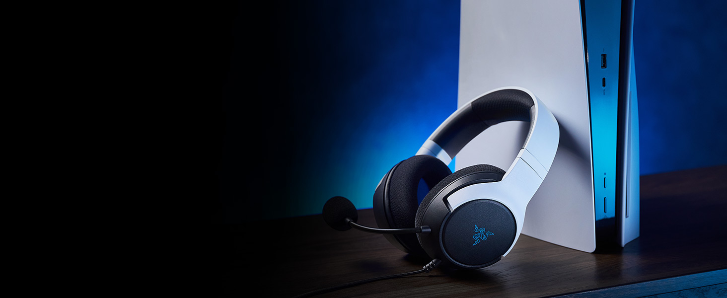 Razer Kaira Pro Dual Wireless PS 5 Headset w/Haptics HyperSense Detachable Mic Wireless & Bluetooth