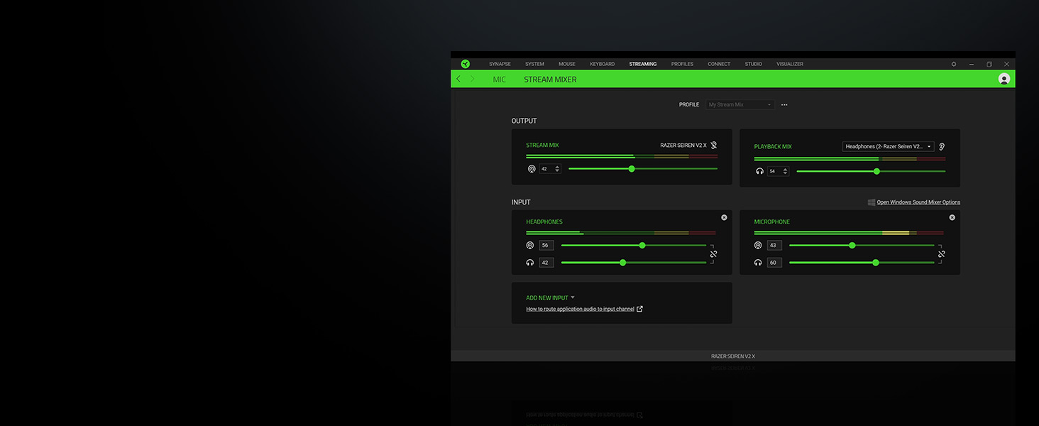 Razer Seiren V2 X USB 25mm SuperCardioid Pickup Pattern Mic Monitoring/Gain & Mute Buttons