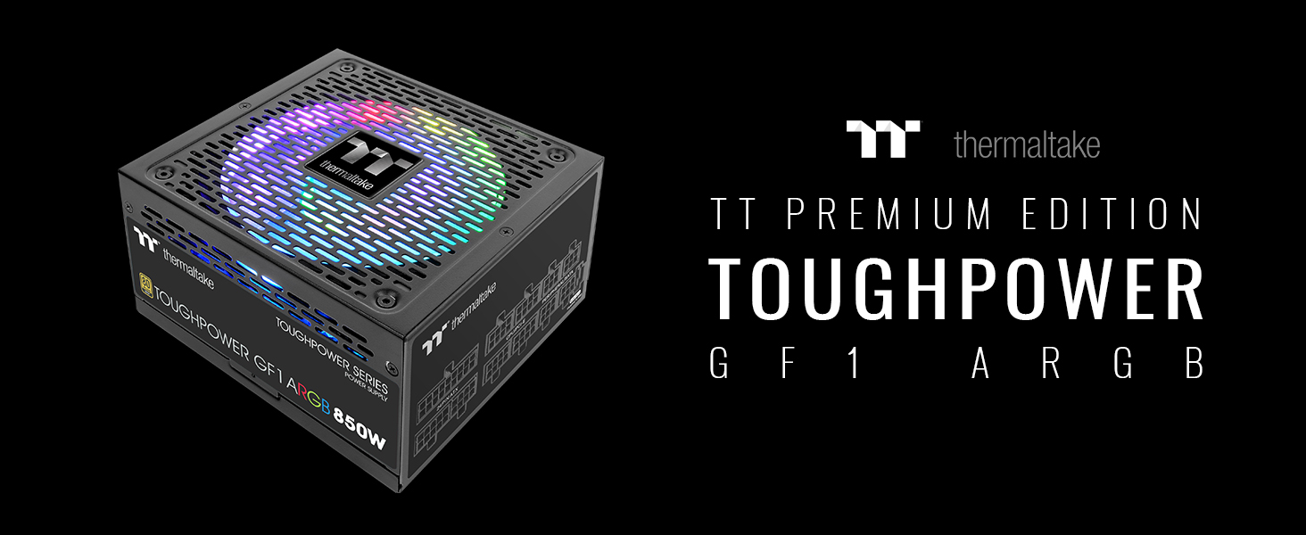 Thermaltake Toughpower GF1 ARGB 750W 80+ Gold Sync/Analog Controlled Full Modular PSU