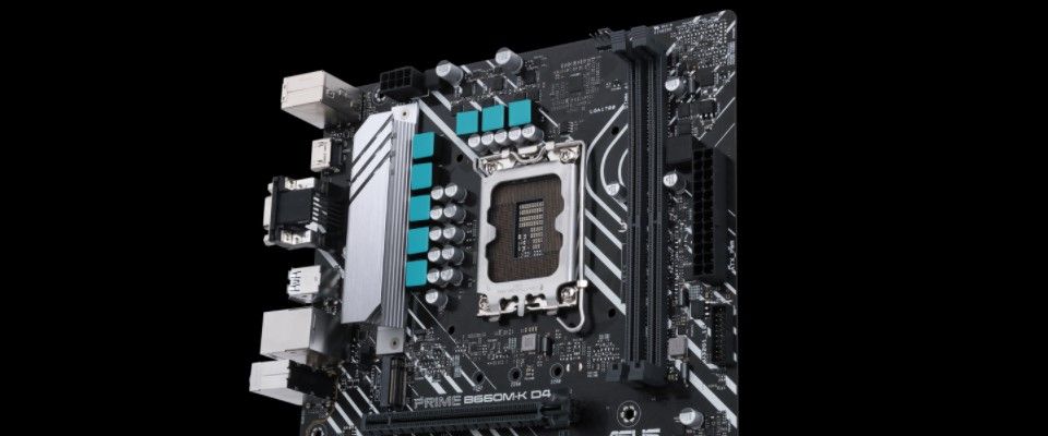 ASUS PRIME B660M-K D4 Intel 12th Gen Motherboard PCIe 4.0 DDR4 2xM.2 slots USB 3.2 Gen 1