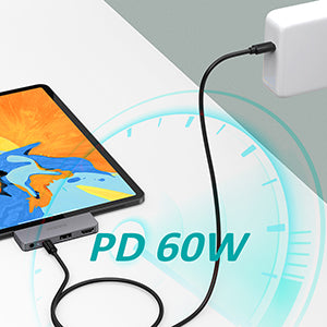 Choetech HUB-M13 USB Type C 4in1 Hub 4K 60HZ HDMI PD 60W Audio For iPad Pro
