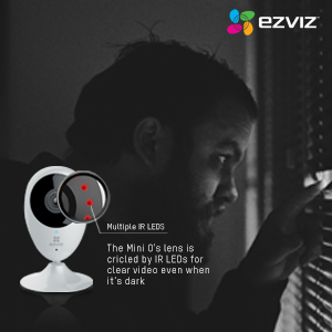 EZVIZ C2C HD Wi-Fi Home Monitoring Security Camera w/ Motion Detection Works Day/Night Mobile Live Streaming
