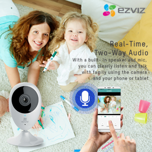 EZVIZ C2C HD Wi-Fi Home Monitoring Security Camera w/ Motion Detection Works Day/Night Mobile Live Streaming