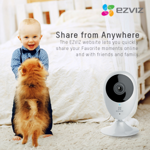 EZVIZ C2C HD Wi-Fi Home Monitoring Security Camera w/ Motion Detection Works Day/Night Mobile Live Streaming