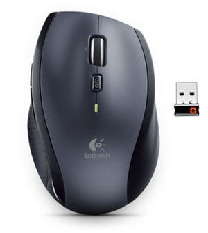 Logitech M705 Marathon Wireless Mouse 3 Year Battery Life Hyper-Fast Scrolling & USB Unifying