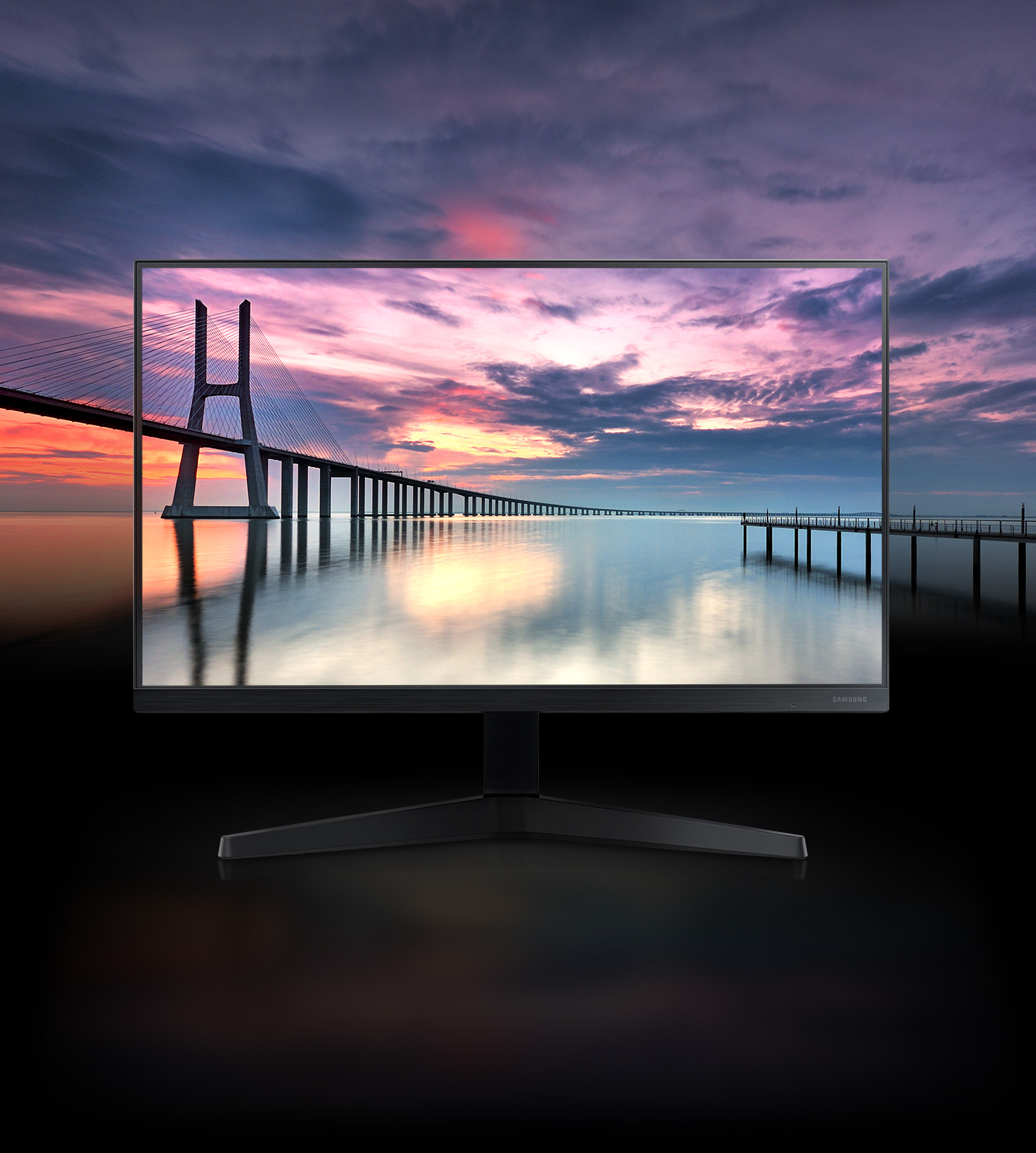 SAMSUNG T35F 27\" FHD IPS 75hz FreeSync Border-Less Design VGA & HDMI