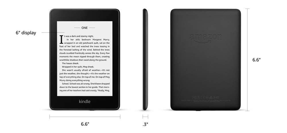 Amazon NEW Kindle Paperwhite 10th 32GB WIFI 6\" Waterproof - Ad-Supported - Black