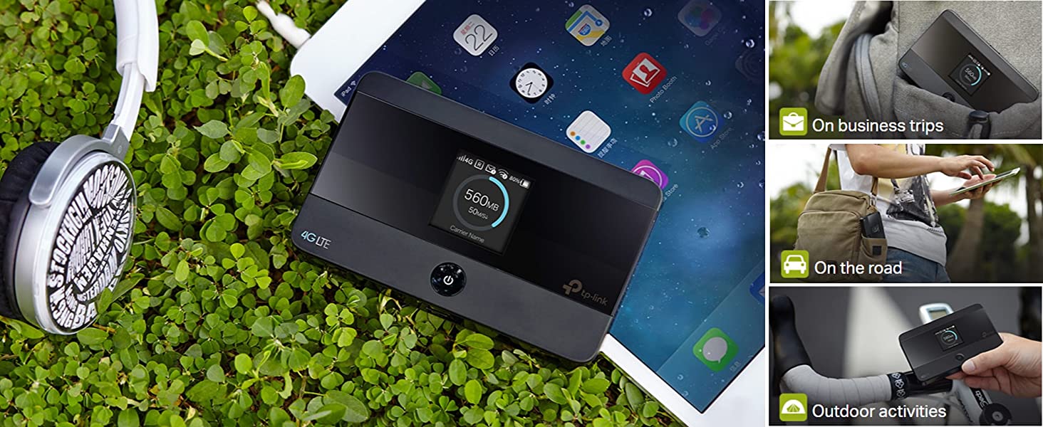 TP-Link M7350 4G LTE MiFi Support SD Card Slot Unlocked Mobile Wi-Fi Hotspot 8 Hours Long Lasting Battery