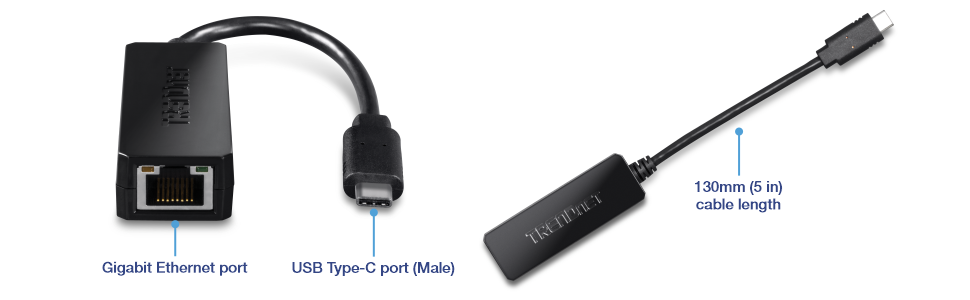 TRENDnet USB Type-C Gigabit Ethernet Adapter