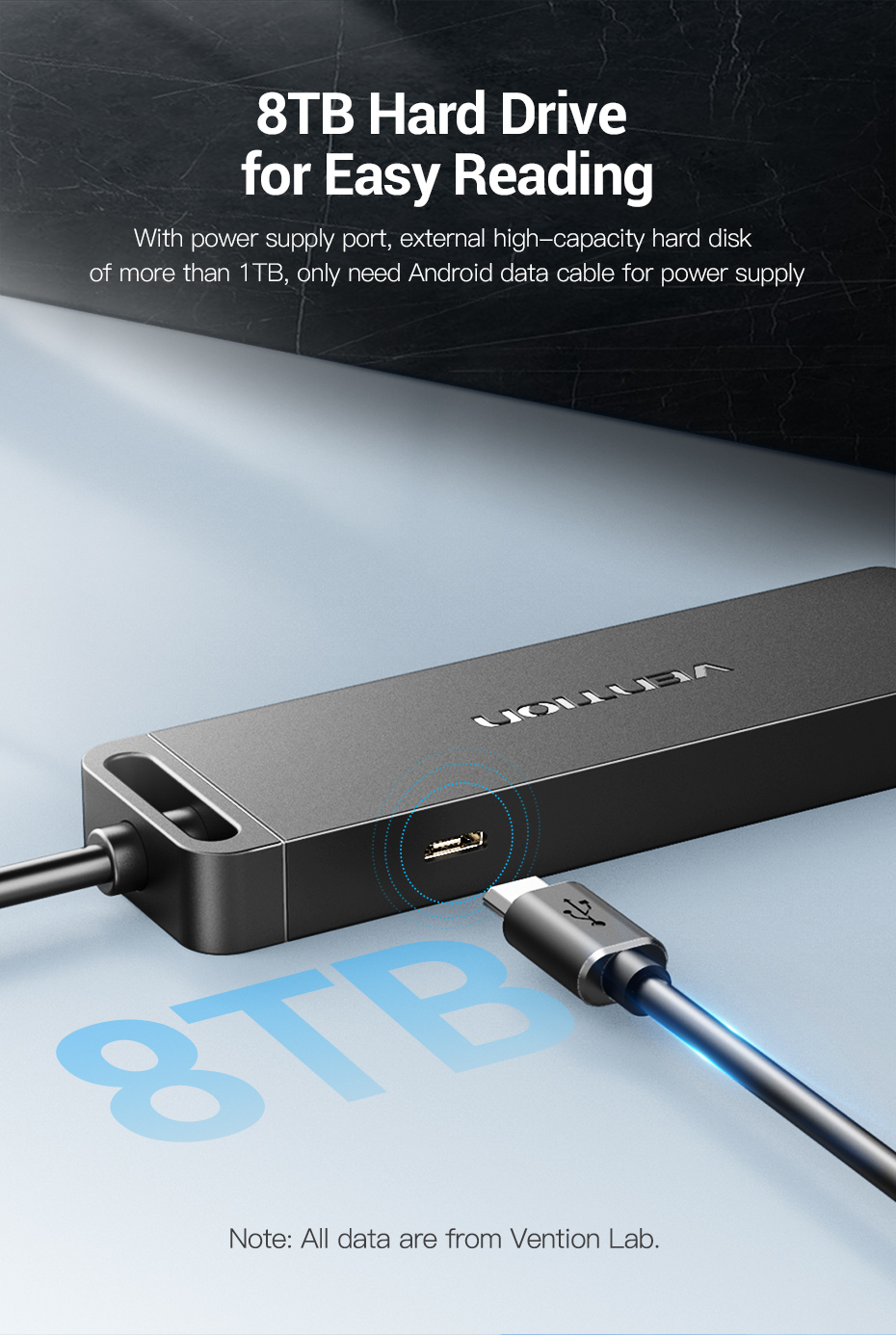 Vention 4 Ports USB3.0 HUB 1M