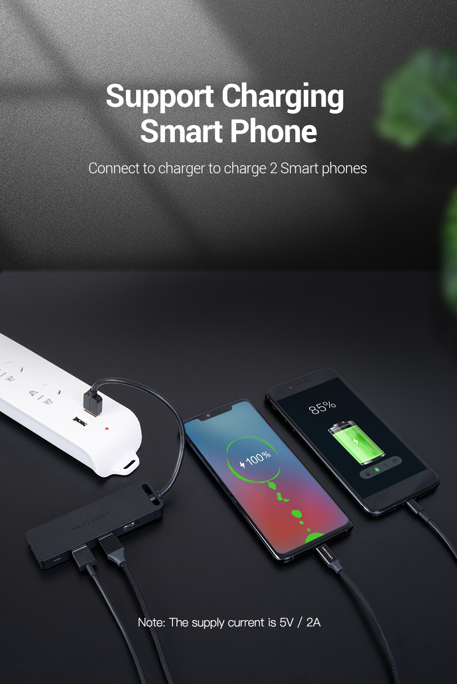 Vention 4 Ports USB3.0 HUB 1M