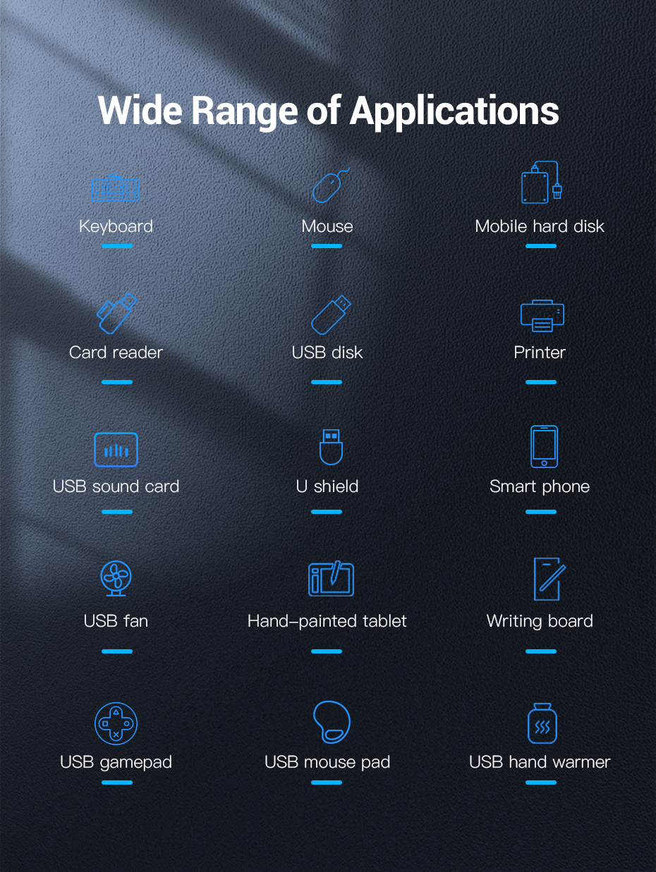 Vention 4 Ports USB3.0 HUB 1M