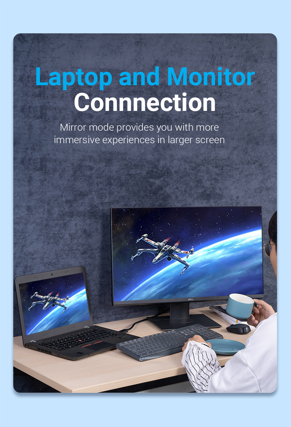 Vention 4K DisplayPort to HDMI Cable 3M