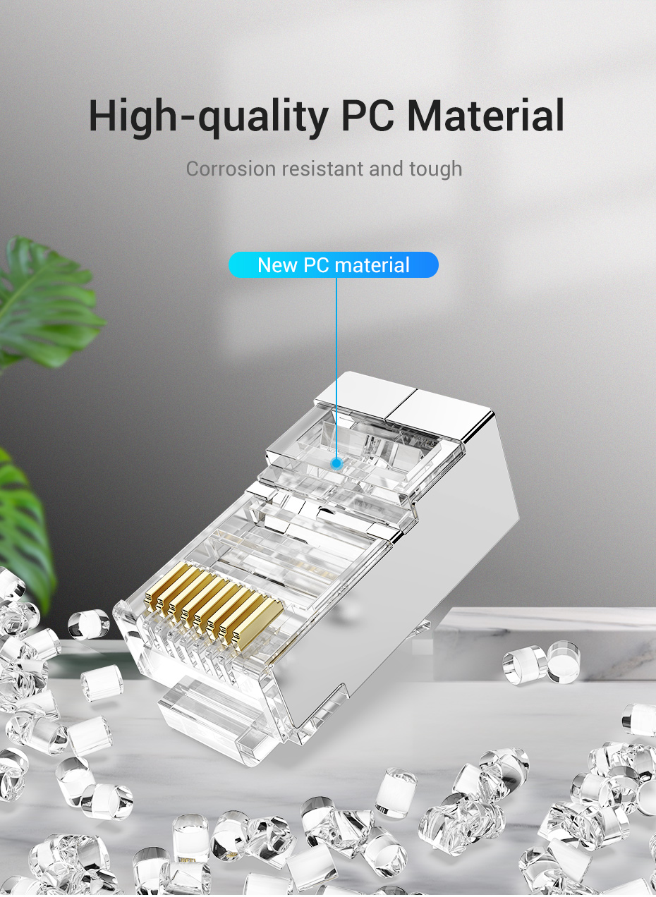 Vention Cat6 FTP RJ45 Plug 100 Pack
