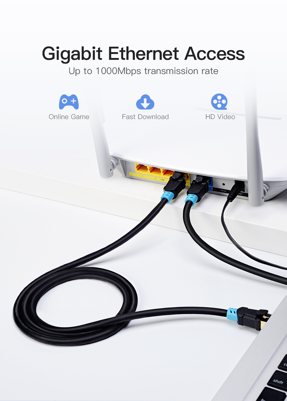 Vention CAT6 SSTP Patch Cord 5M White
