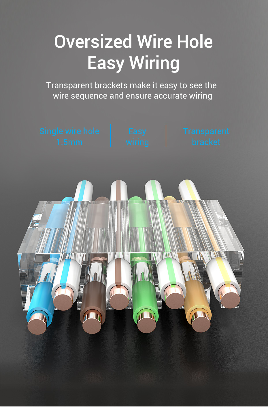 Vention Cat7 FTP RJ45 Plug 10 Pack