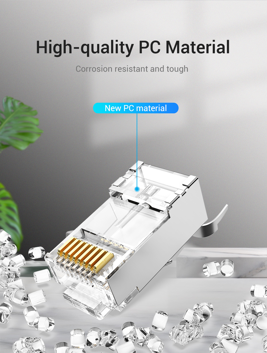 Vention Cat7 FTP RJ45 Plug 10 Pack