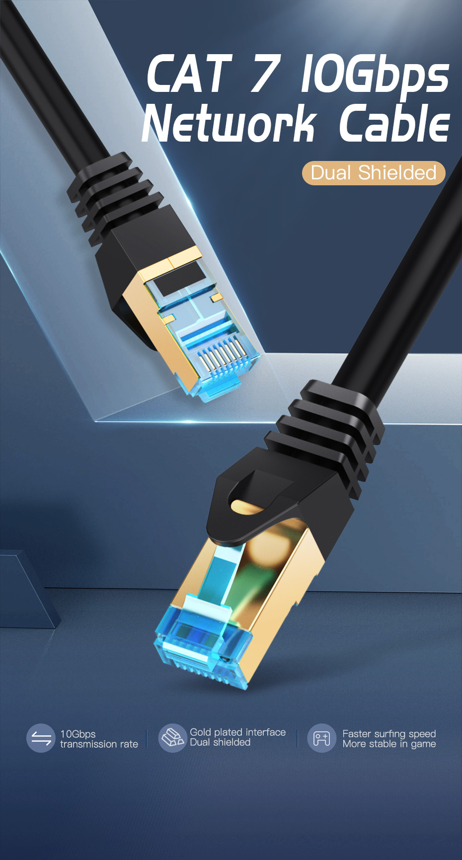 Vention CAT7 SSTP Patch Cord 10M
