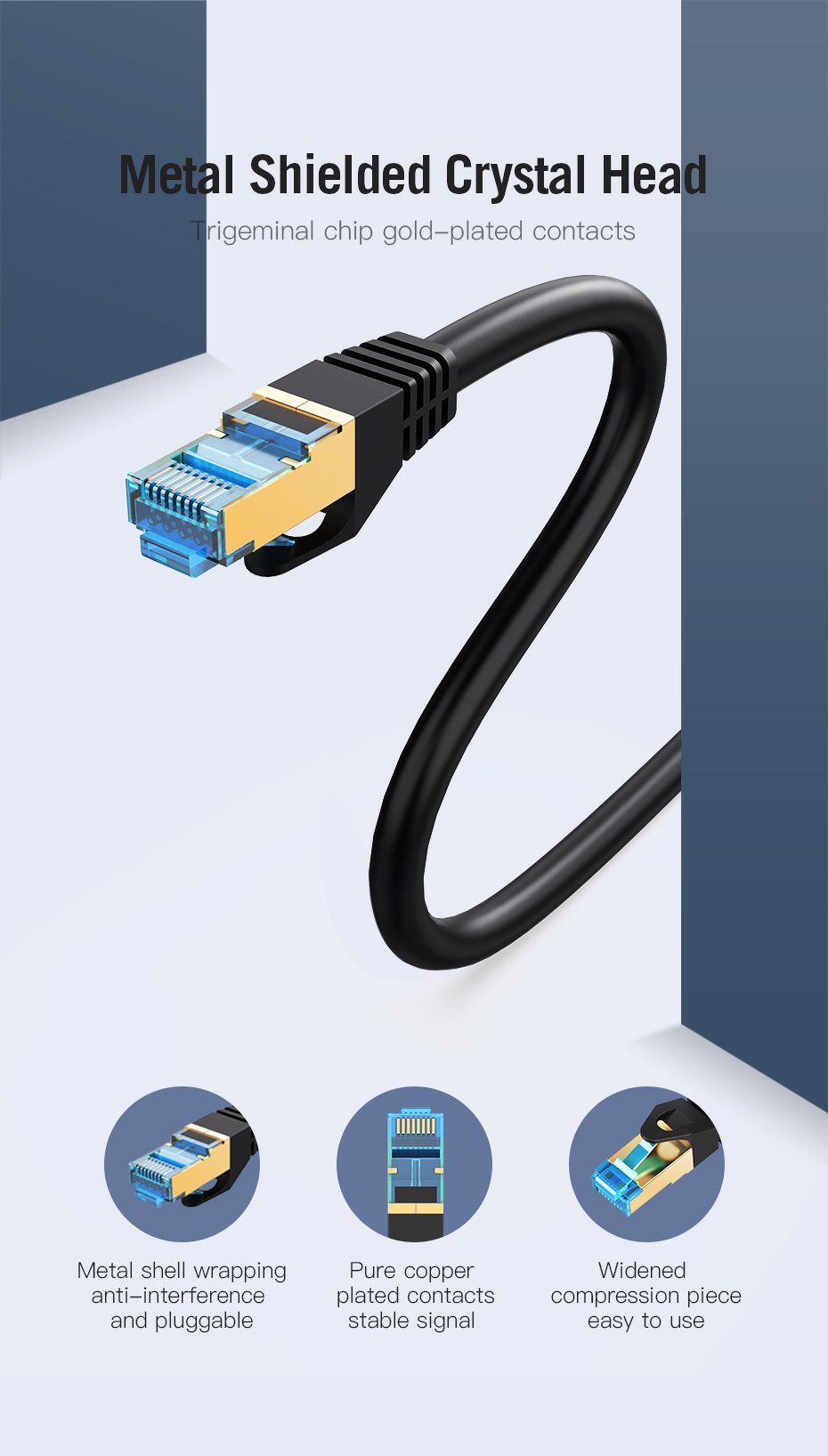 Vention CAT7 SSTP Patch Cord 3M