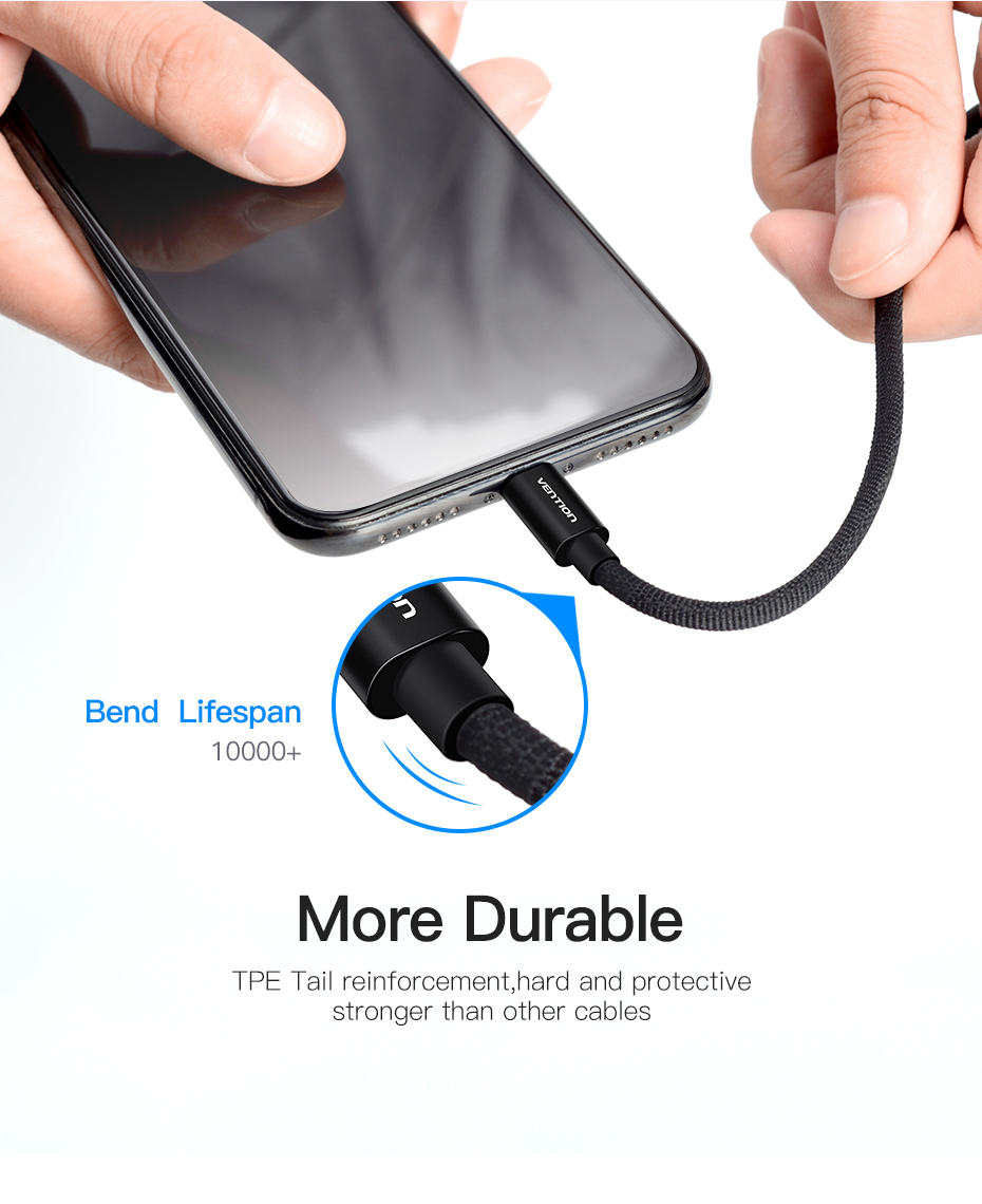 Vention Charger Cable for iPhone 1.5M