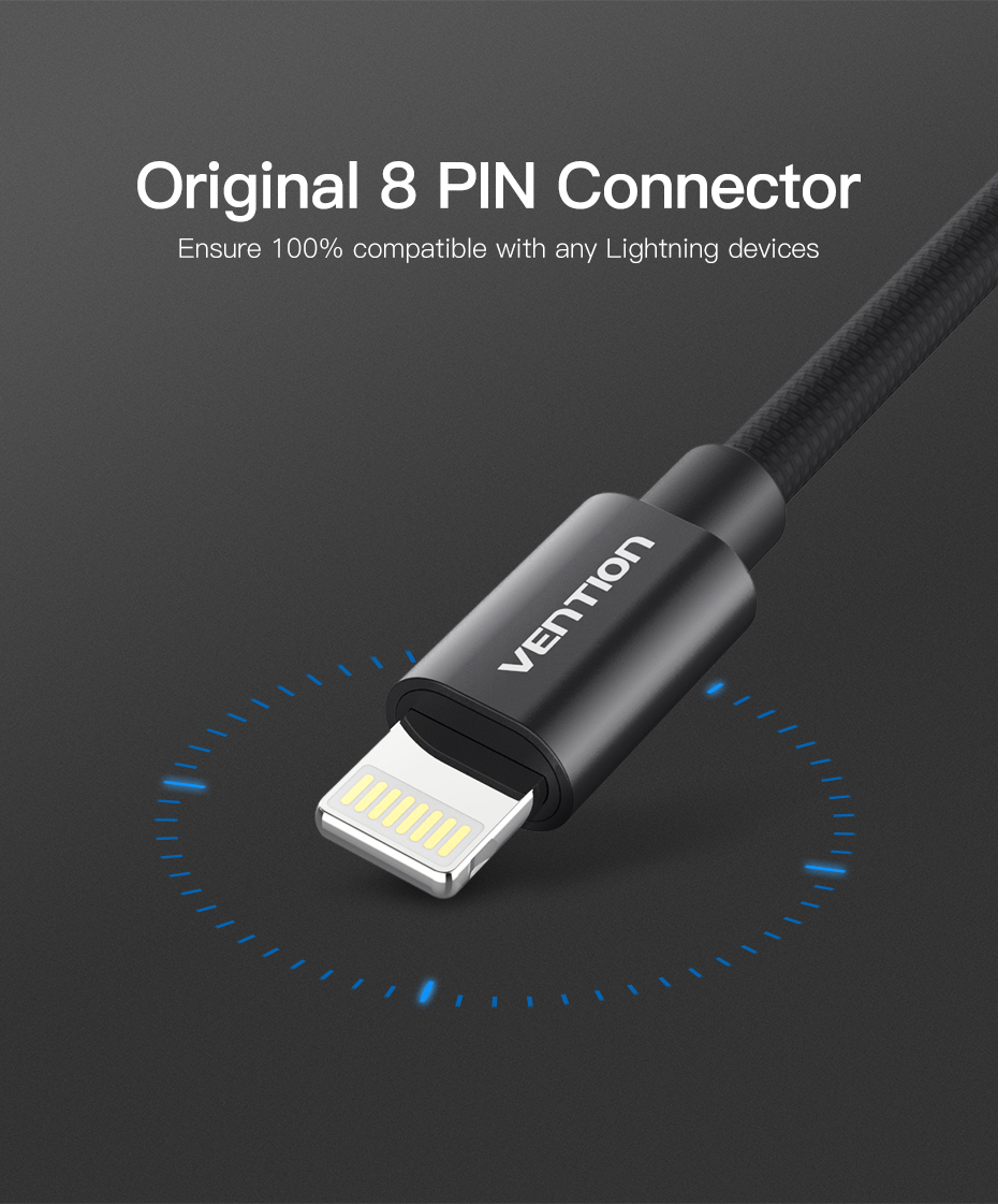 Vention Charger Cable for iPhone 1.5M