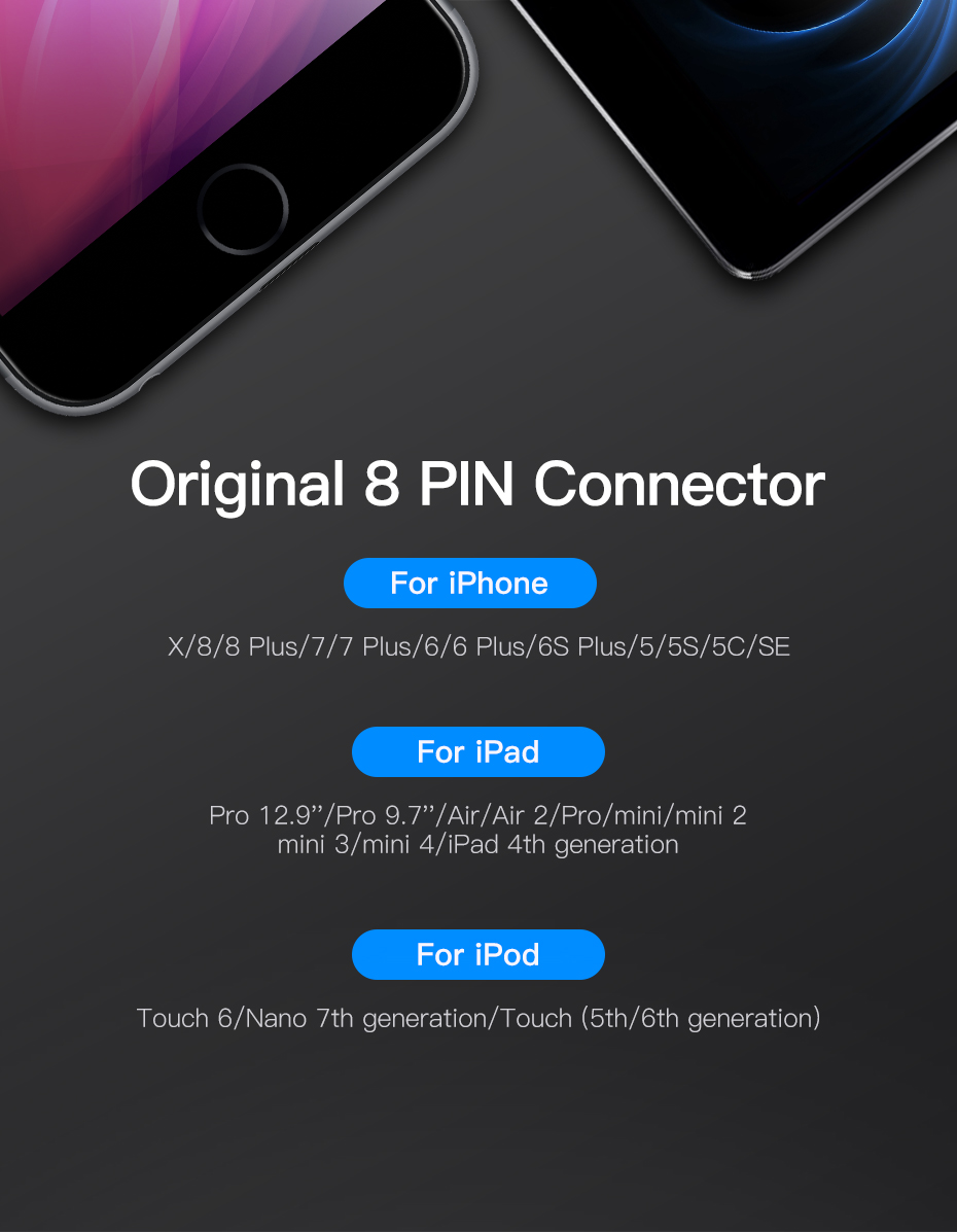 Vention Charger Cable for iPhone 1.5M
