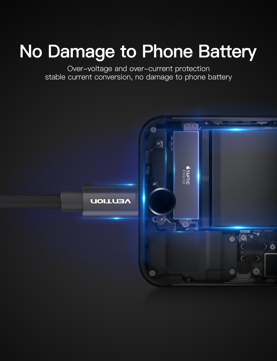 Vention Charger Cable for iPhone 1.5M